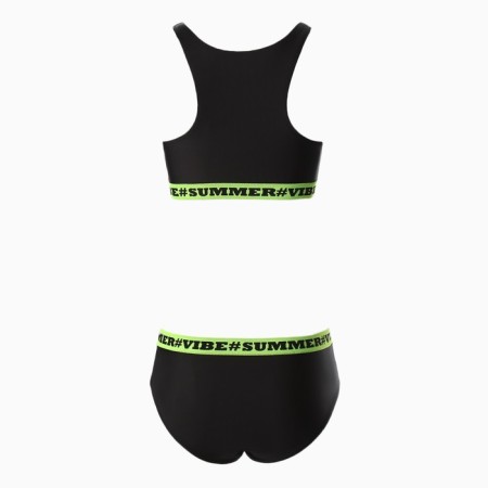Separate swimsuit, black/light green color, size 44-10