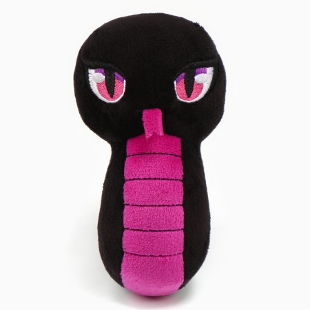 Soft toy "Snake", black-violet, for the New Year-2