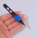 Pinzet begged, narrow, with a rubber insert, 9.5 cm, color mix