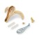 Furniture hook Cappio Clown, two -rod, zinc, color gold
