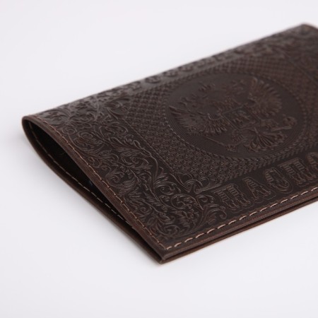 Passport cover, brown color-3