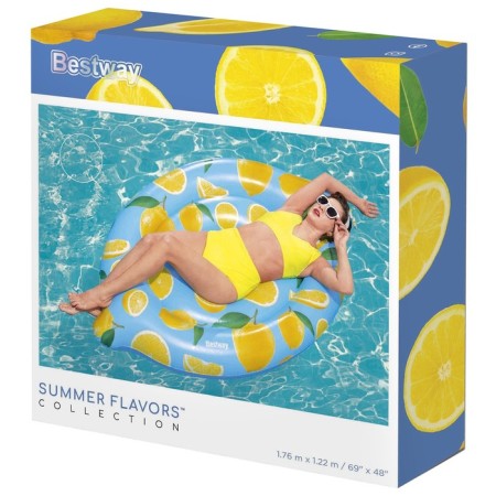 Swimming mattress "Lemon sensation", 176 x 122 cm, 43392-6