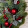 New Year's Wreath D-36 cm "Cozy Fairy Tale" Fat Baths Scarlet Balls
