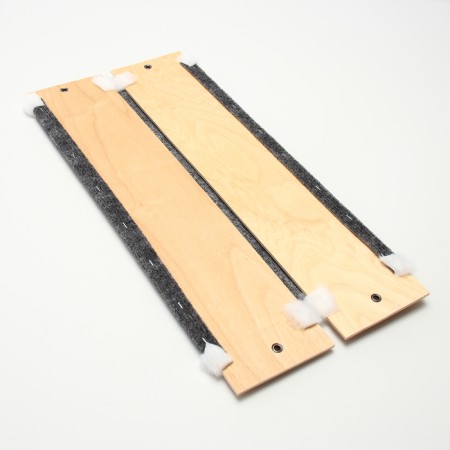 Clawing Clair, carpet with fur, 55 x 25 cm-3