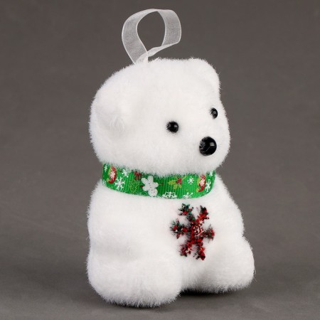 A toy of foam "Bear" with a snowflake, 10 cm-1