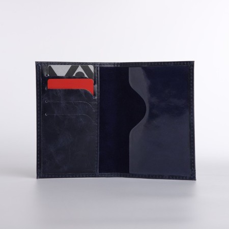 Cover for passport, blue color-7