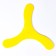 Three -lobed boomerang, 23 x 23 cm, plastic, yellow