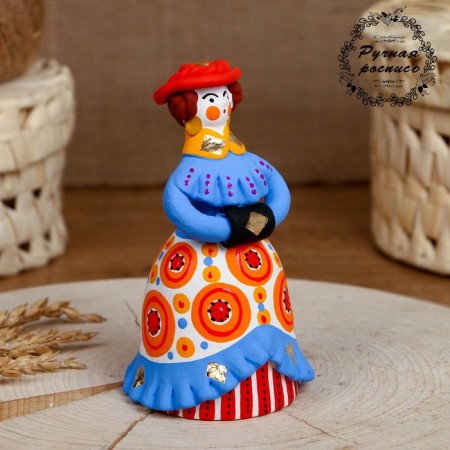 Dymkovo toy "Emergency lady" 13 cm, mix