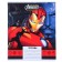Notebook in a line of 24 sheets, 5 types of mix, cover covered paper, Avengers