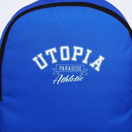 Backpack school textile Utopia, 38x14x27 cm, blue color-3