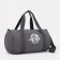 Sports bag with lightning, external pocket, suitcase holder, gray color