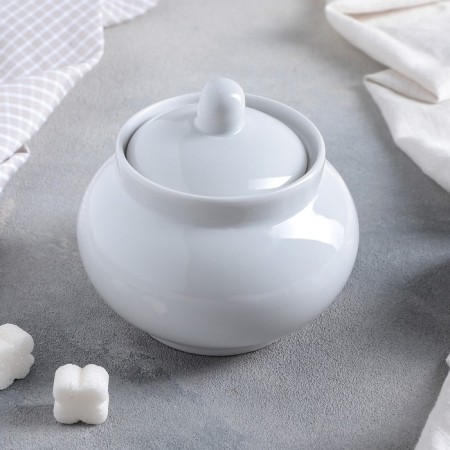 Sugar "Rubin", 500 ml, with a lid, white color