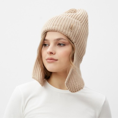 Minaku earflap, rr 56-58, cream color-1