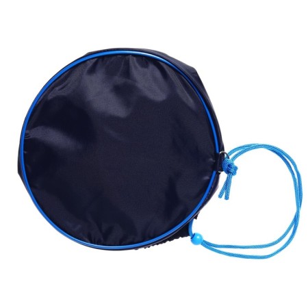 A bag for shoes and balls 360 x 220 mm, round bottom D 220 mm, calligrata (soft polyester, density 210 D), dark blue-5