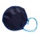 A bag for shoes and balls 360 x 220 mm, round bottom D 220 mm, calligrata (soft polyester, density 210 D), dark blue