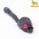 A toy for cats "Small mouse fur", gray, 5 cm