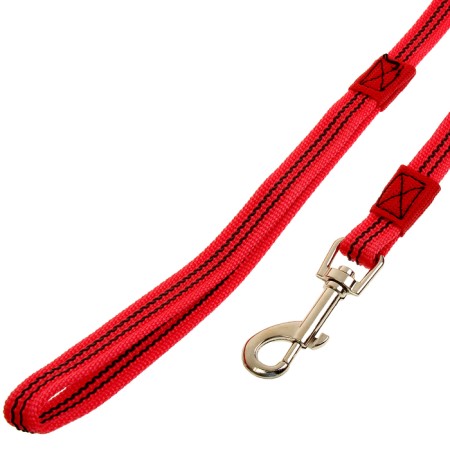 Kaponnoye zonik leash with latex thread, 3 m x 1, 5 cm, red-1
