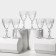 Diamond glass glasses set, 245 ml, 6 pcs