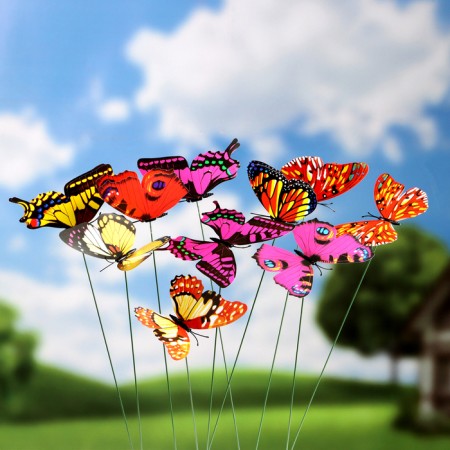 Plug "Dolce butterfly" 12 × 9cm/30cm, set 10pcs, mix-2