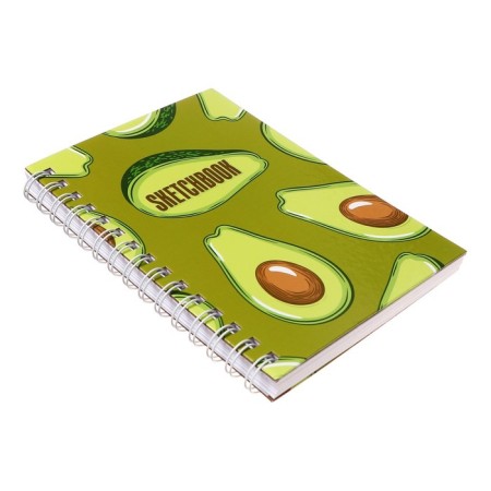 A5 sketchbook, 80 sheets on the crest on the long side of the Avocado, solid cover, block 100 g/m²-1