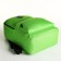 Youth backpack with lightning, external pocket, green color