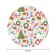The tablecloth "New Year's snowmen", round, Saten, d = 150 cm