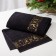 Tmachry Lovelife towel "Deer", 30x60 cm, black color