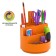 Set a desktop Erichkrause Mini Burger Neon Solid, 13 objects, rotating, orange neon