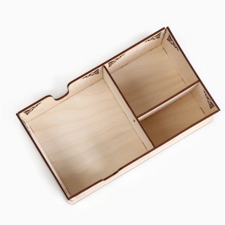 Wooden napkin "Pattern", 24 x 8 x 14 cm-2