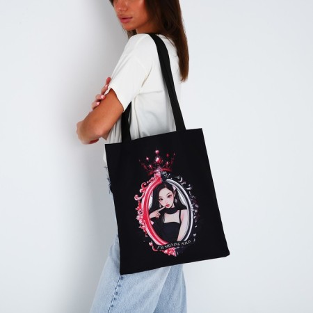 Bag Schoper "Korea", 35x0.5x40 cm, department without lightning, without lining, black-7