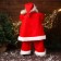 Santa Claus "Red fur coat, with glasses, with a flashlight" moves, with a backlight, 70 cm