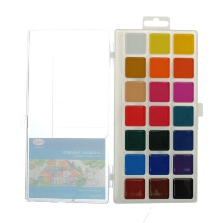 Watercolor 21 color Gamma "Classic", honey, without brush, plastic-4