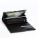 Women's wallet on a magnet, black color