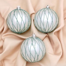 Set of balls plastic D-8 cm, 3 pcs 
