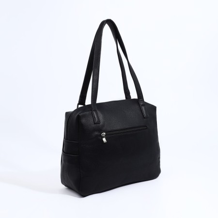 Bag Vita with a zipper, black color-1