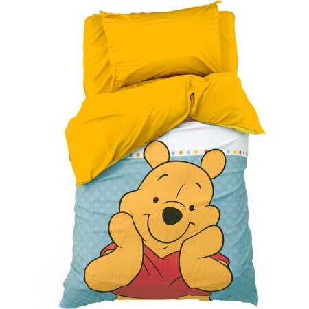 Bed linen 1.5 joint venture “Bear Winnie” 143x215 cm, 150x214 cm, 50x70 cm -1 pcs., Poplin 125 g/m2