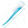 Brush for washing bottles and nipples, 25x9cm., Blue color
