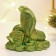 Figure "Snake with a chest" Green with gold, 6x6x5cm