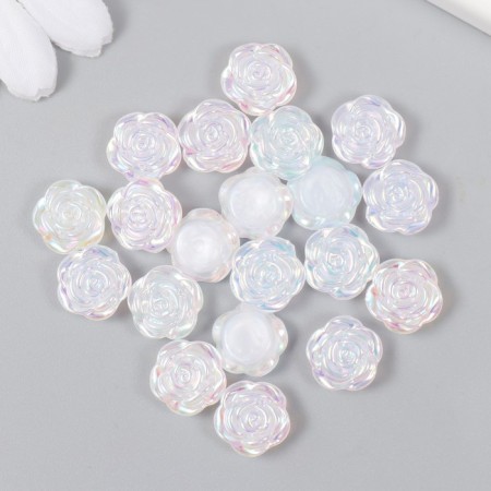 Decor for creativity plastic "rose" pearl set 20 pcs 0.5x1.2x1.2 cm-2