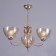 Ruby chandelier 3x40W E27 gold 55x55x85 (45) cm