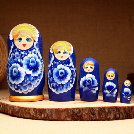 Matryoshka 5-doll "Theon", 17-18 cm