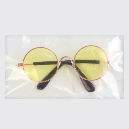 Glasses for toys, yellow color-4