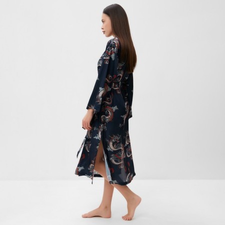 Халат домашний KAFTAN "Дракон", размер 44-46, синий-3