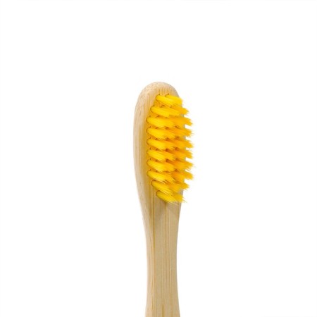 Bamboo toothbrush soft, in a box, yellow-1