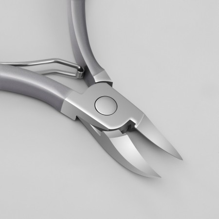 Pigitan nippers, ergonomic handle, curved blade, 12 cm, blade length - 17 mm, silver color-4