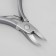 Pigitan nippers, ergonomic handle, curved blade, 12 cm, blade length - 17 mm, silver color