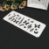 Plastic stencil "Butterflies and plants" 10 cm x25 cm