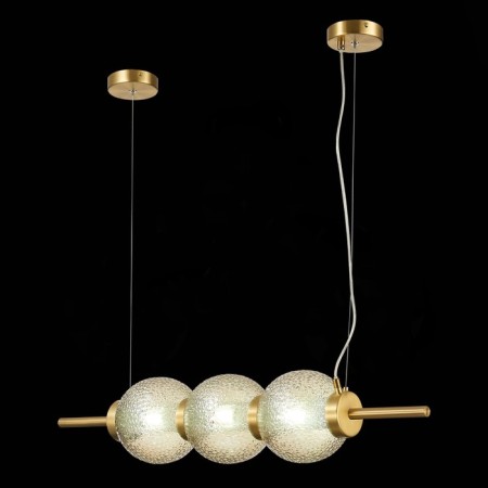 Suspension lamp ST LUCE. SL1155.313.03. Marena. 3x40 watts, E14, 83x16.5 cm, brass color-6