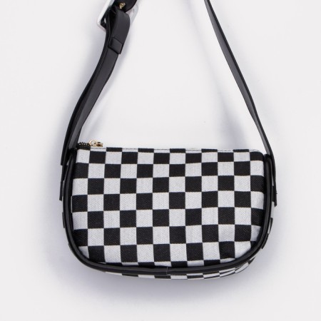 Bag-Cross-Bodi with a zipper, the color is gray/black