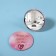 Pocket mirror “Epistle”, d = 7 cm, pink color